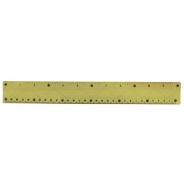 30cm Yellow Flexible Plastic Ruler