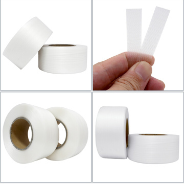 white polypropylene plastic strap tape