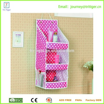 3 tier non woven hanging storage organizer /bathroom/door/wall hanging bag