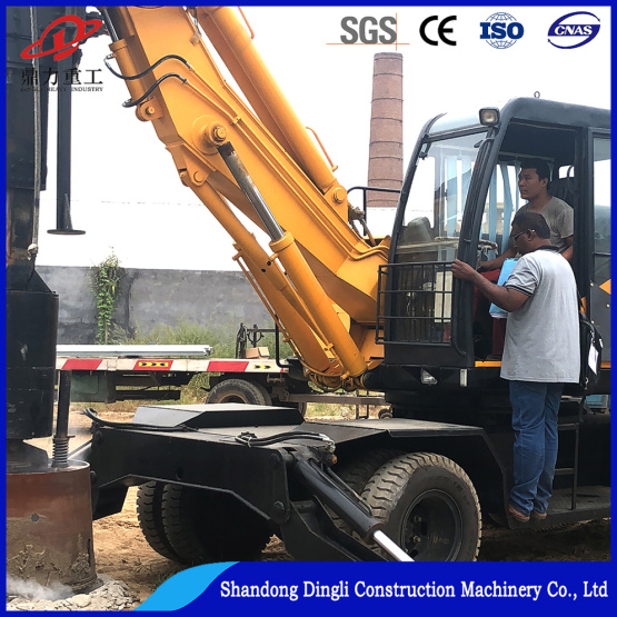 Dingli produces wheeled portable rotary drilling rig