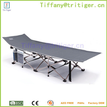 High quality hot sale 26 tubes double layers outdoor camping folding bed/Oxford material portable bed