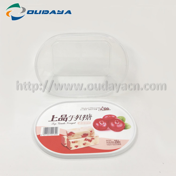 iml transparent container plastic bowl with lid