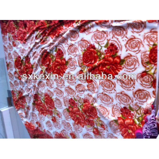 newest printed flower designs Flannel blanket