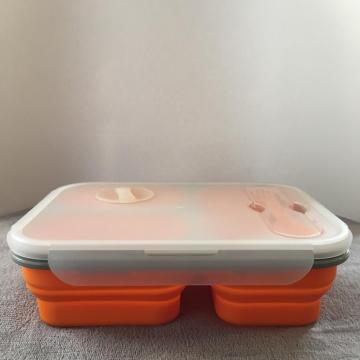 Silicone  collapsible lunch box food containers