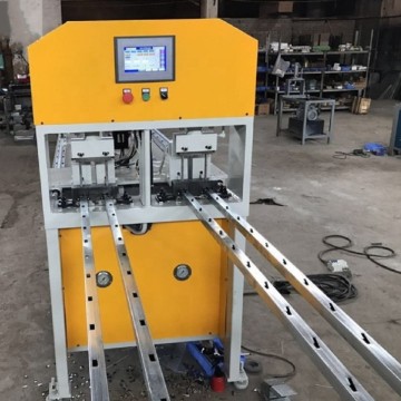 Double station holes profile channel punching machine