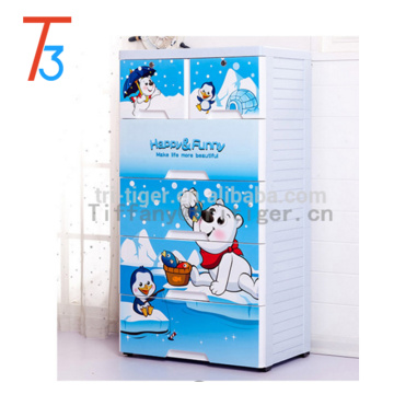 Blue color livingroom outdoor plastic storage cheap wardrobe cabinets for kids