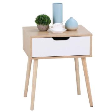 Wood modern nightstand with drawers