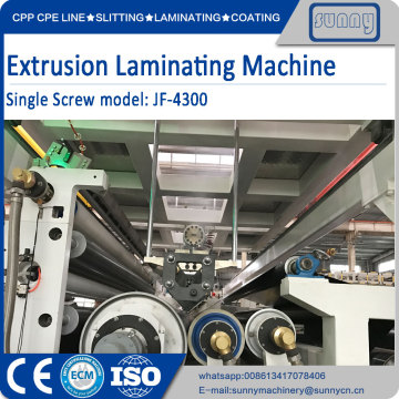 2 side PE PP extrusion laminating machine