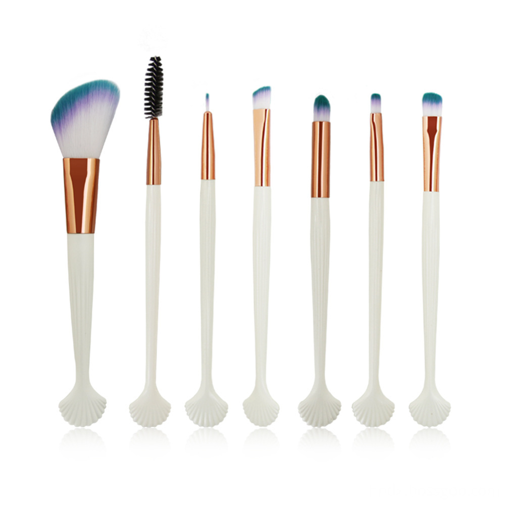 7 Pieces Shell Makeup Brushes Suit 5
