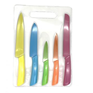 6pcs coating blade knife set