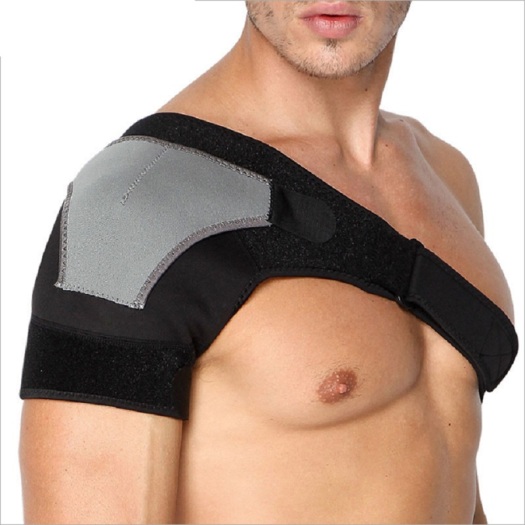 Breathable shoulder support baddage strap pads