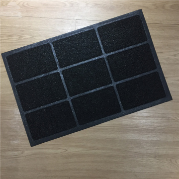 Single color custom embossed pattern coil mat