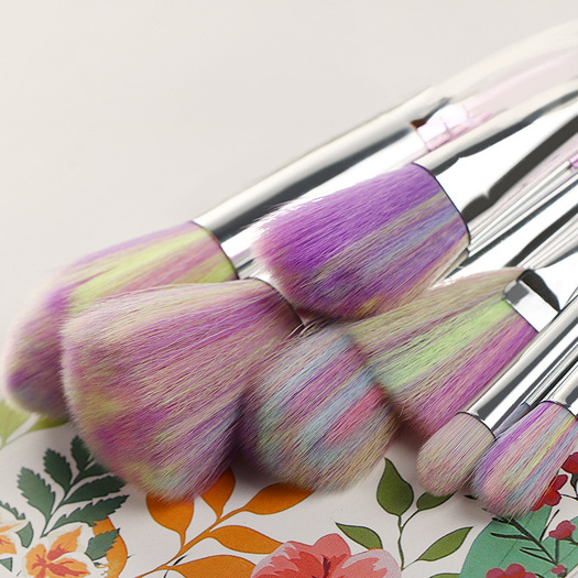 bamboo flower makeup brush set customize luxury