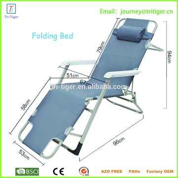 Space saving portable folding bed with high performance