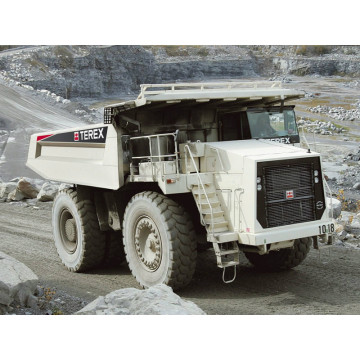Non-highway Terex TR100 mining dump truck