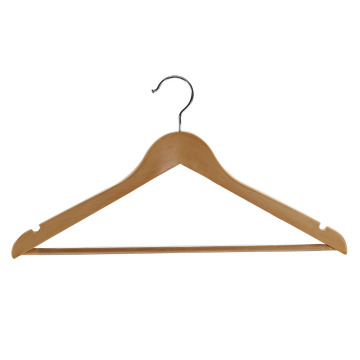 High Quality Finishing Wooden Custom Clothes Hanger