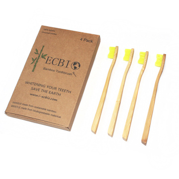 Custom Child And Adult Biodegradable Moso Bamboo Toothbrush