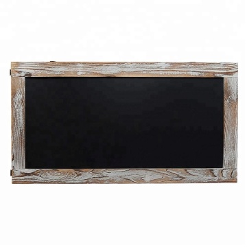 Small Wooden Bar Chalkboard
25 x 13 Inch Torched Wood Finish Framed Chalkboard, Erasable Message Board