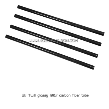 Custom Gloss Twill/Plain Weave 3K Carbon Fiber Tube