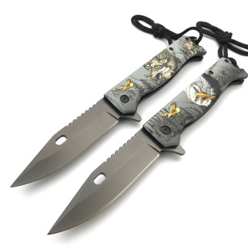 Stainless Steel Metal Folding Pocket Hunting knife