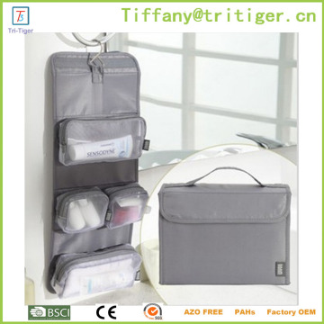 factory customize Promotional Hanging Travel tote Cosmetic Toiletry Pouch Bag men toiletry bag