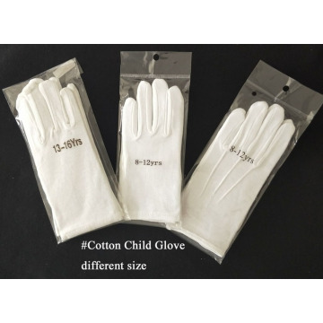 White Costume Cotton Gloves for Children