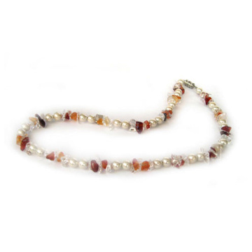 Pearl colour Hematite necklace