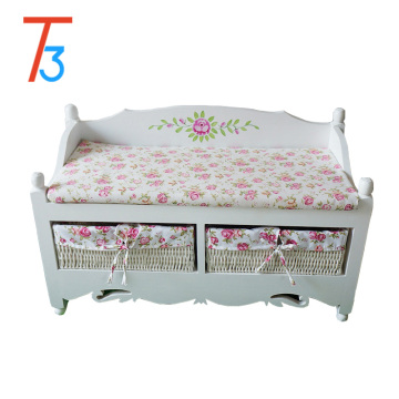 Modern Fashionable Wooden Shoes Bench Footstool for Home Furniture