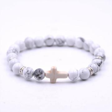 Religious Souvenirs Jewelry 8 MM Stone Beads Bracelet