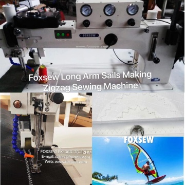 Long Arm Heavy Duty Sails Making ZigZag Sewing Machine