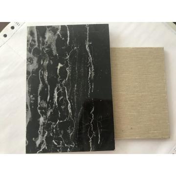 Flame fire resistant fiber cement marble texture wallboard