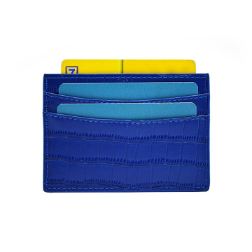 Personalized Crocodile Leather Business Credit Card Holder