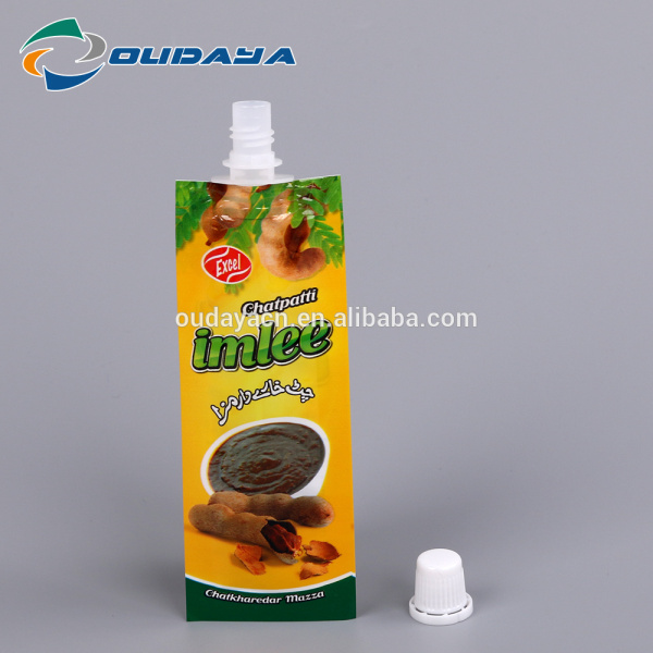 Package 8.2mm Spout Liquid Chocolate Packaging Pouch