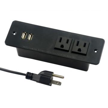 US Dual Power Outlets Strip USB