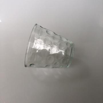 Cone glass candle cup