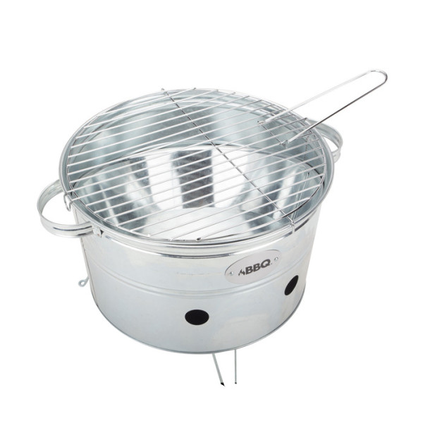 Round Mini Charcoal BBQ Grills For Campers