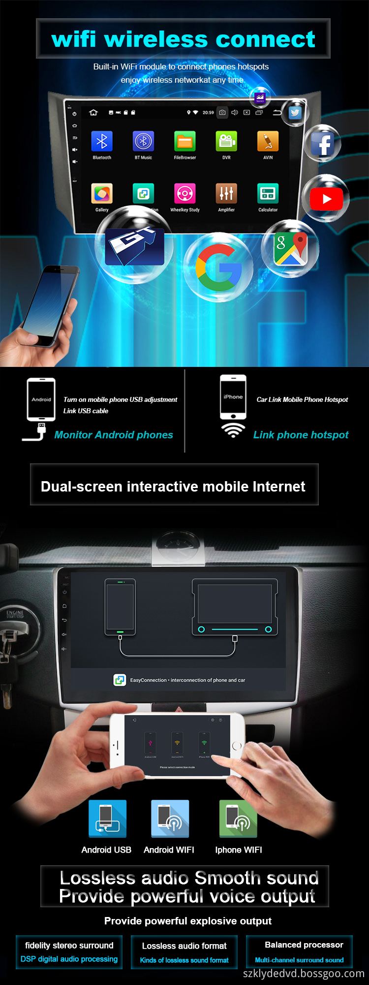 Hot sale android 9.0 VW universal