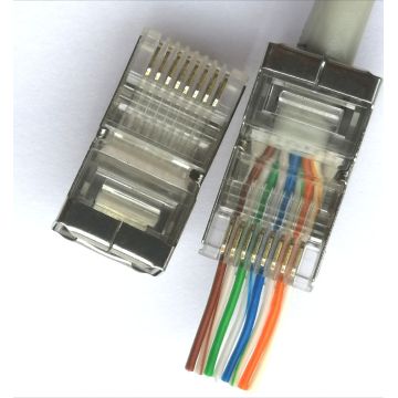 RJ45 EZ CAT5 STP connector  8P8C plug