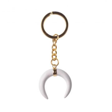 Fashion Ox Horn Crystal Pendant Keychain Key chain rings