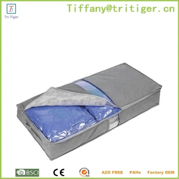 Fabric storage organizer bamboo drawer organizer non woven fabric bag