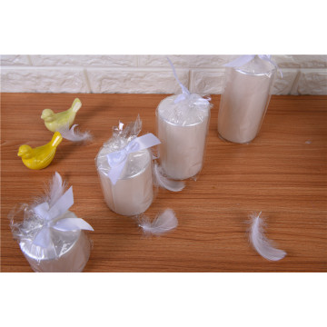 White Chrismas Candles to holiday Candle Holders
