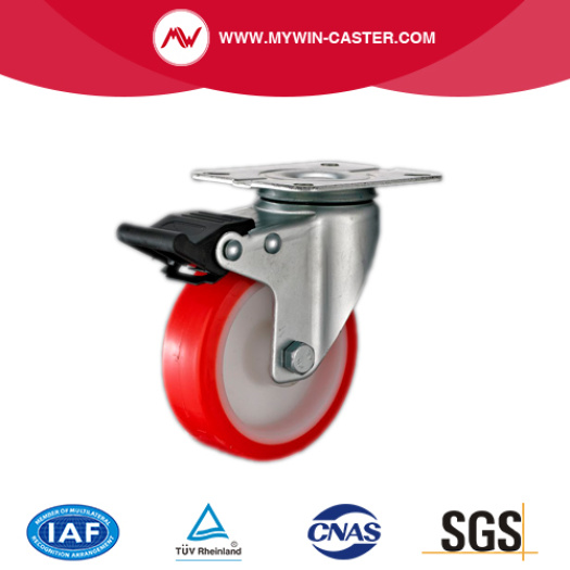 Red PU Industrial Caster