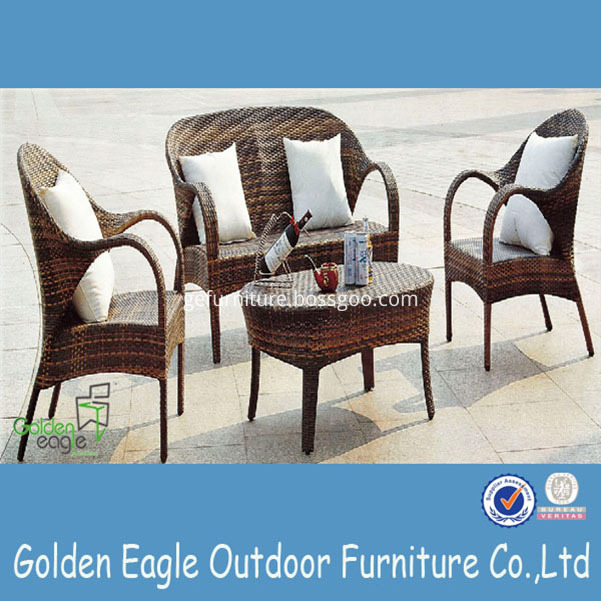 PE wicker aluminium outdoor furniture