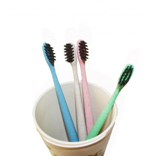 Wheat Straw Toothbrush For Home Hotel Travel
