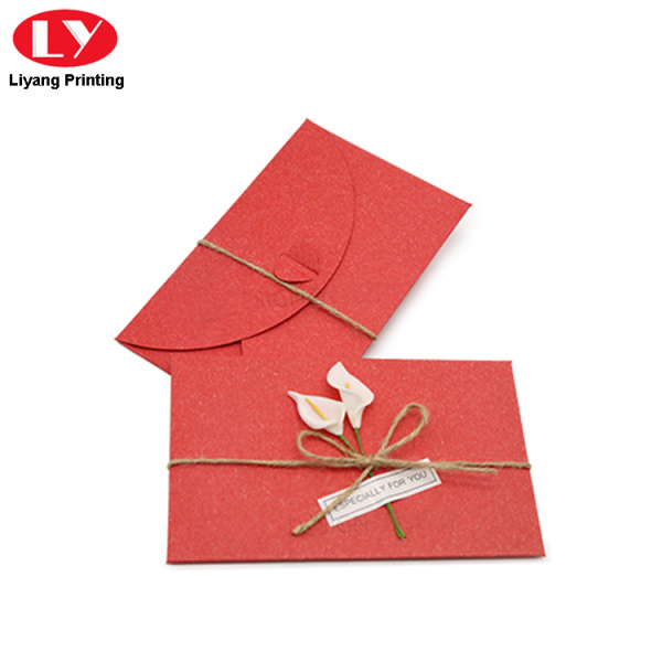 Birthday gift paper card printing with envelope