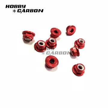 M3 red aluminum self lock nuts for drone