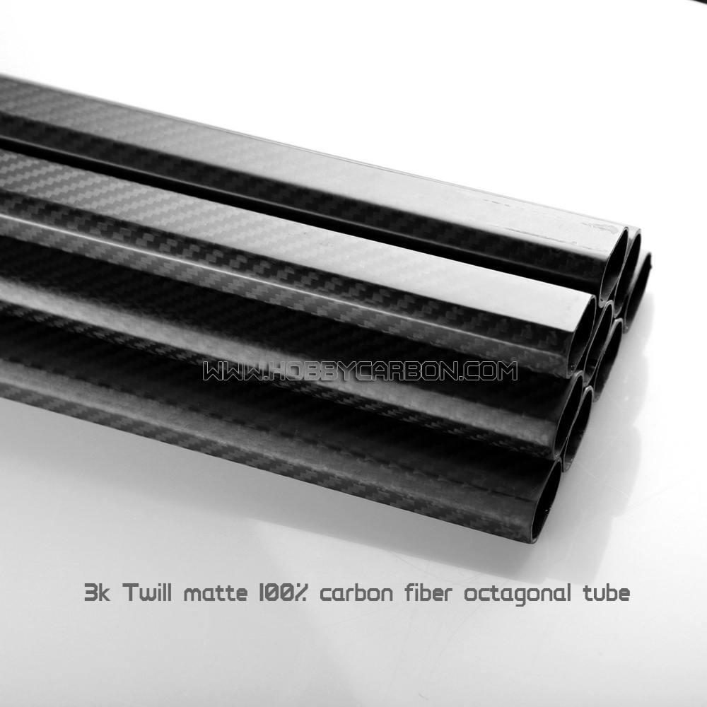 3k octagonal carbon fiber tubes