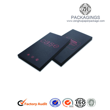 Customized hot stamping black phone case packaging