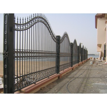 Elegant Design Wrought Iron Fence for Large House