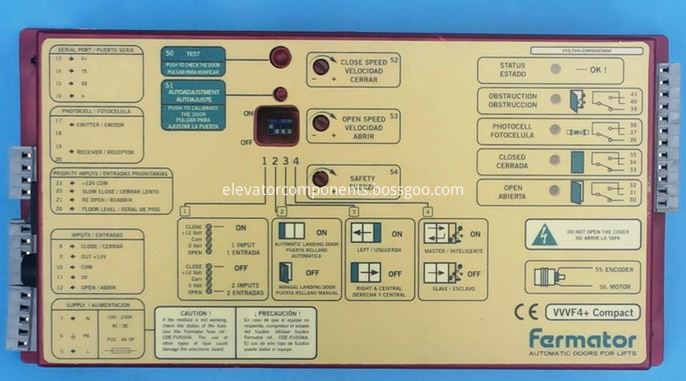 Fermator Door Drive VVVF4+ VVVF5 for Schindler 3000 Elevators